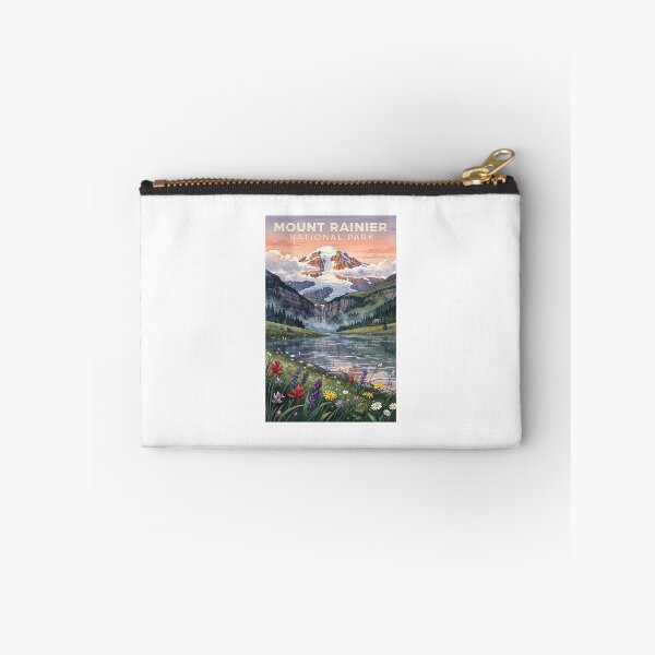 Item preview, Mount Rainier National Park Washington Vintage Watercolor Travel designed and sold by Teelogic.