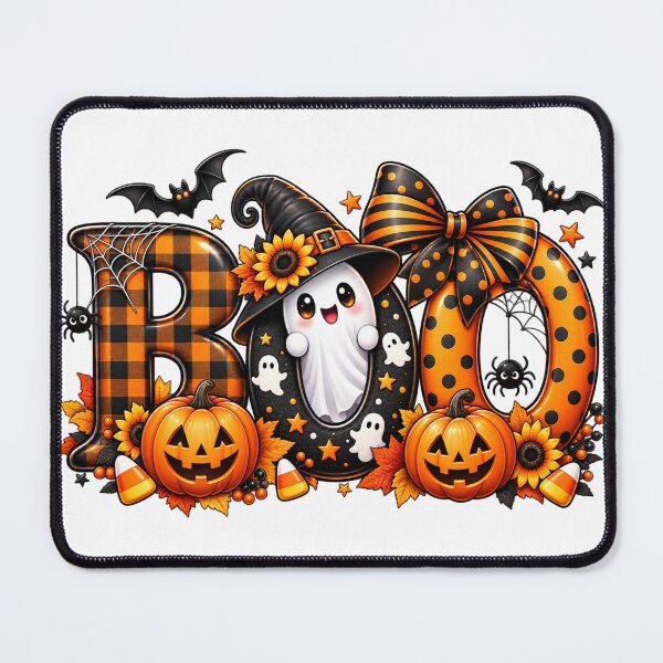 Item preview, Cute Halloween Boo Ghost, Pumpkin Bow, Spooky Autumn Design designed and sold by adarth.