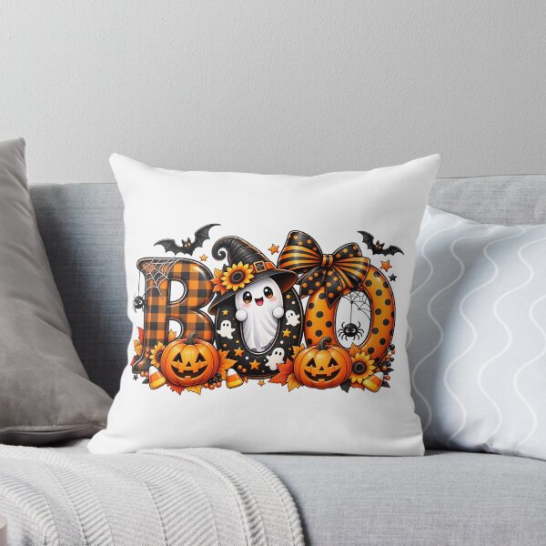 Item preview, Cute Halloween Boo Ghost, Pumpkin Bow, Spooky Autumn Design designed and sold by adarth.