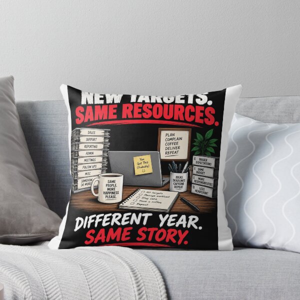 Item preview, New Targets Same Resources – Funny Sales & Office Work Design designed and sold by KeeganDykes.