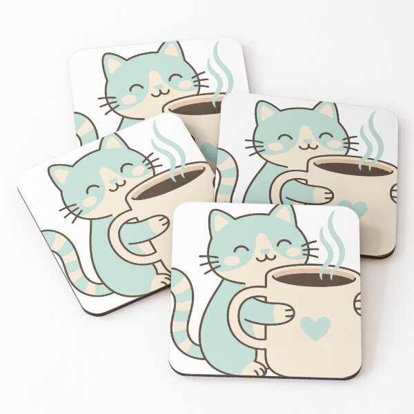 Item preview, Cute  Cat Hugging Coffee Mug designed and sold by stickerbundle.