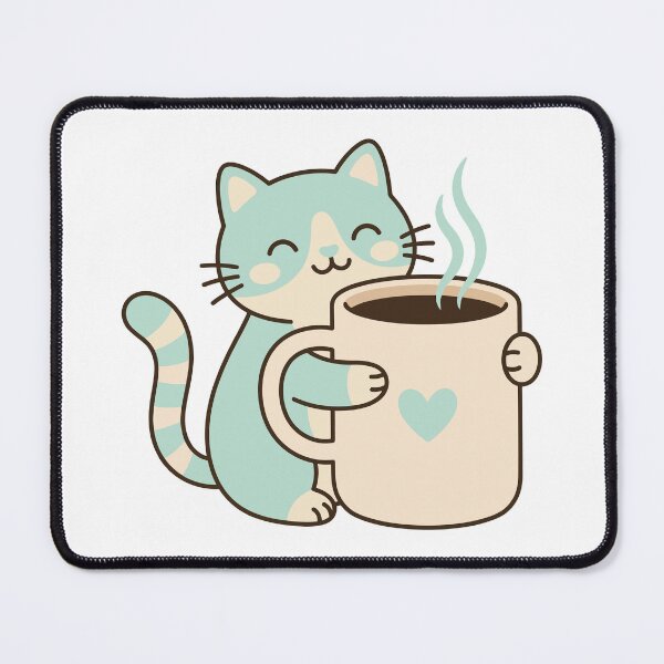 Item preview, Cute Cat Hugging Coffee Mug designed and sold by stickerbundle.
