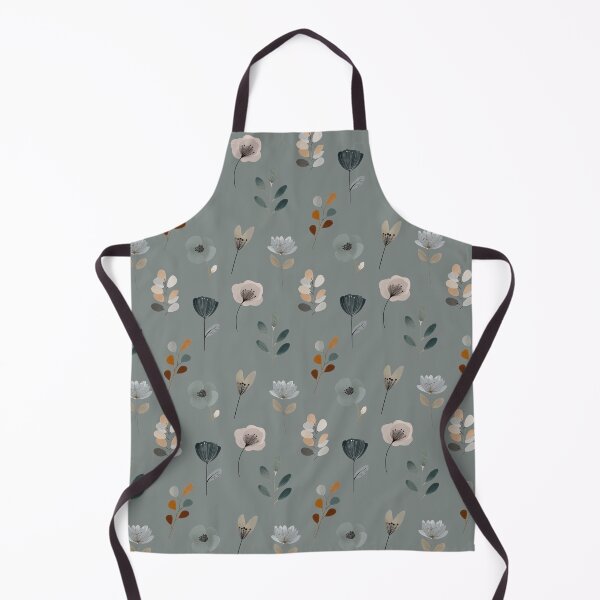 Item preview, Muted Boho Wildflowers Sage Green Floral Pattern designed and sold by ArtFairy38.