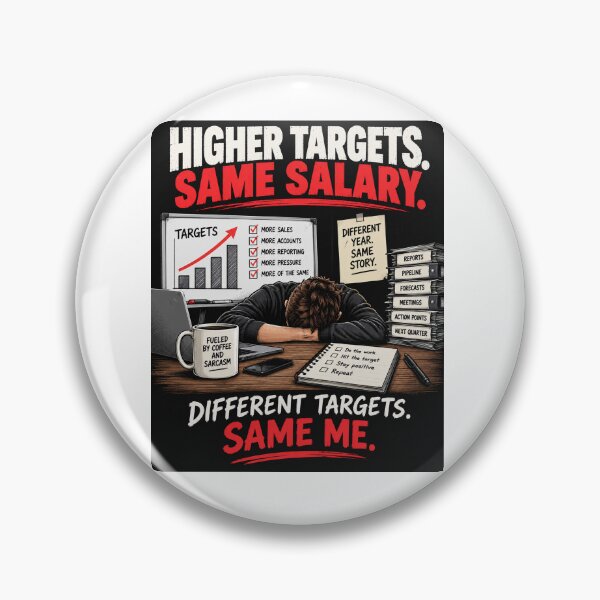 Item preview, Higher Targets Same Salary – Funny Sales Work Humor Design designed and sold by KeeganDykes.