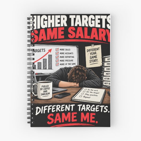 Item preview, Higher Targets Same Salary – Funny Sales Work Humor Design designed and sold by KeeganDykes.