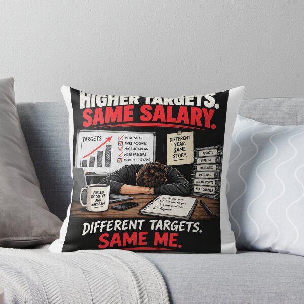 Item preview, Higher Targets Same Salary – Funny Sales Work Humor Design designed and sold by KeeganDykes.