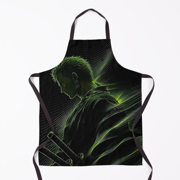 Item preview, Three Sword Style Warrior – Neon Green Samurai Anime Art designed and sold by Dyan4.