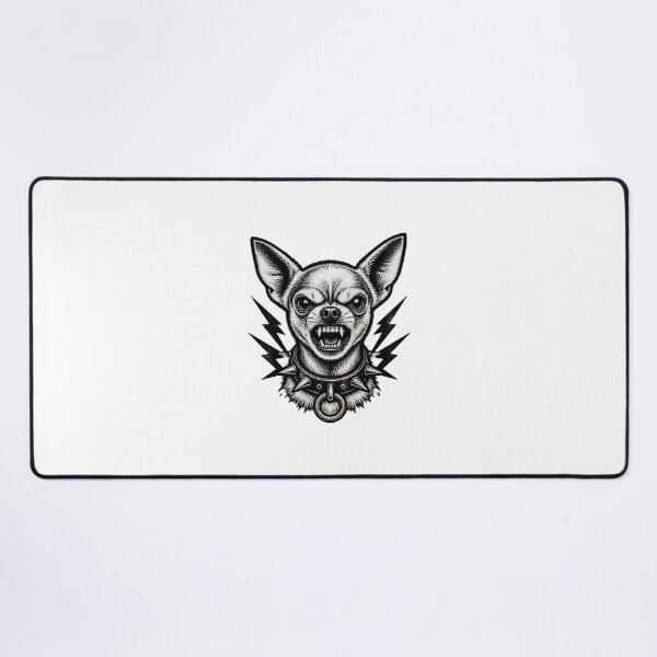 Item preview, Angry Chihuahua Illustration with Fierce Expression and Bold Colors designed and sold by Piiouf.