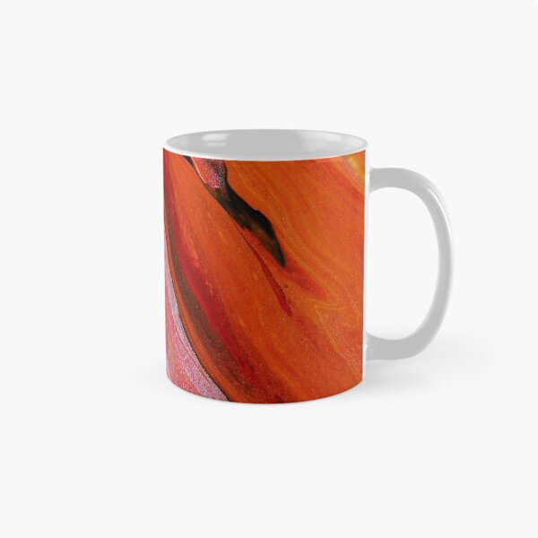 Item preview, Lava Flow Abstract Red Orange Fluid Art designed and sold by pASob-dESIGN.