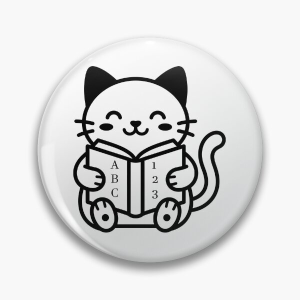 Item preview, Cute Cat Reading Book designed and sold by stickerbundle.