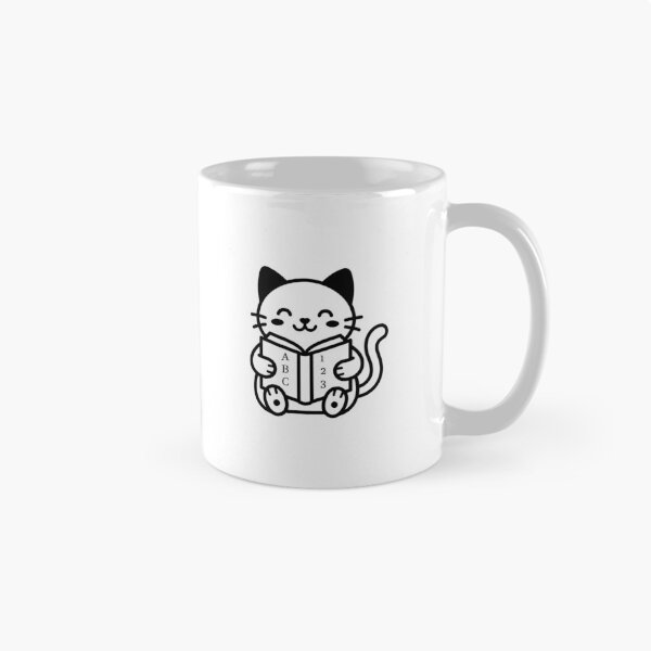 Item preview, Cute Cat Reading Book designed and sold by stickerbundle.