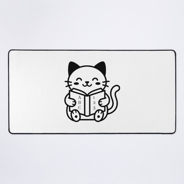 Item preview, Cute Cat Reading Book designed and sold by stickerbundle.