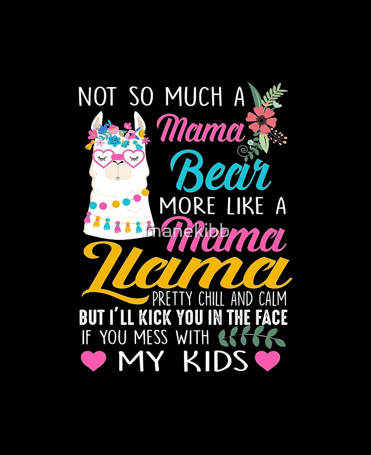 Not so much a Mama Bear more like a Mama Llama iPad Case & Skin for Sale  by manekibb