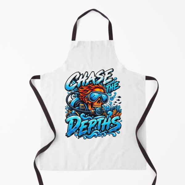 Item preview, Chase the Depths Scuba Diving Skull T-Shirt – Underwater Adventure Diver Design designed and sold by scanusha1979.