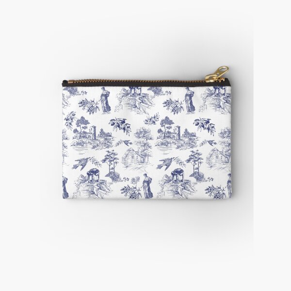 Item preview, Vintage Blue French Toile de Jouy Seamless Pattern designed and sold by Qualali Studio.