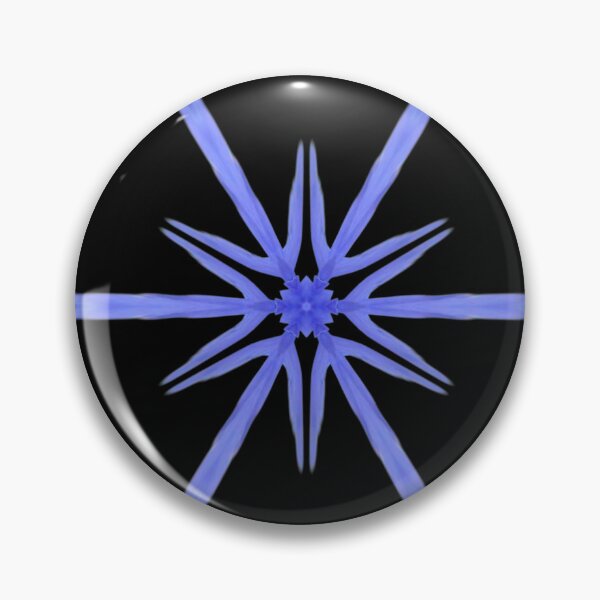Item preview, Lavender Blue Floral Star designed and sold by SilentBloomLab.
