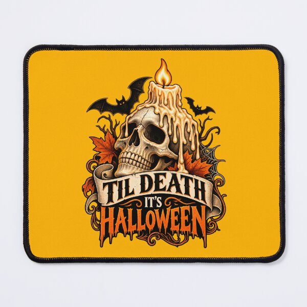 Item preview, Til Death Its Halloween Skull designed and sold by Retro Arabica.