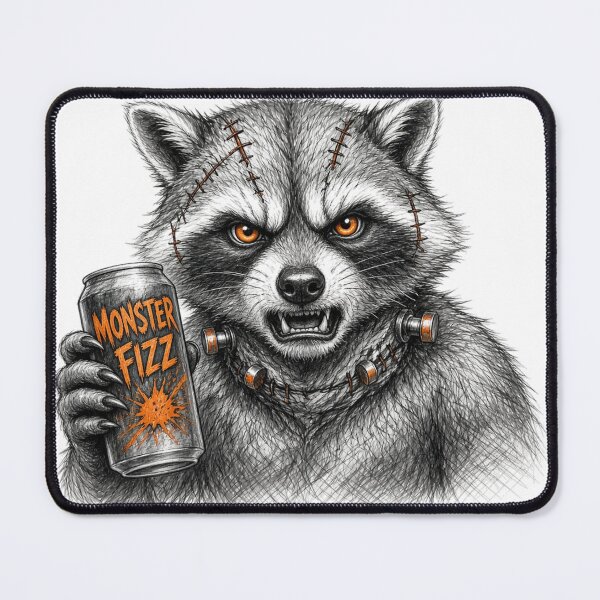 Item preview, Franken Raccoon Soda designed and sold by Feral Season.