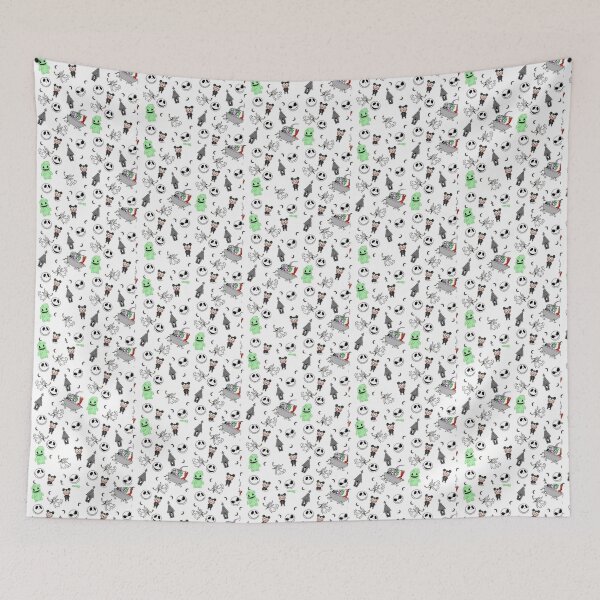 Item preview, Spooky Ghost Town Halloween Seamless Pattern Graphic designed and sold by GrimNest.