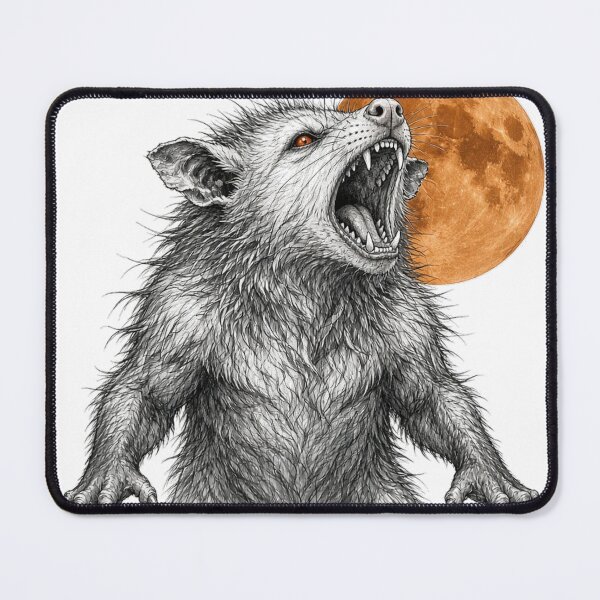 Item preview, Opossum Werewolf Howl designed and sold by Feral Season.