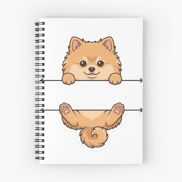 Item preview, Cute Peeking Pomeranian Dog Name Frame Split Monogram designed and sold by PetalsPaws.