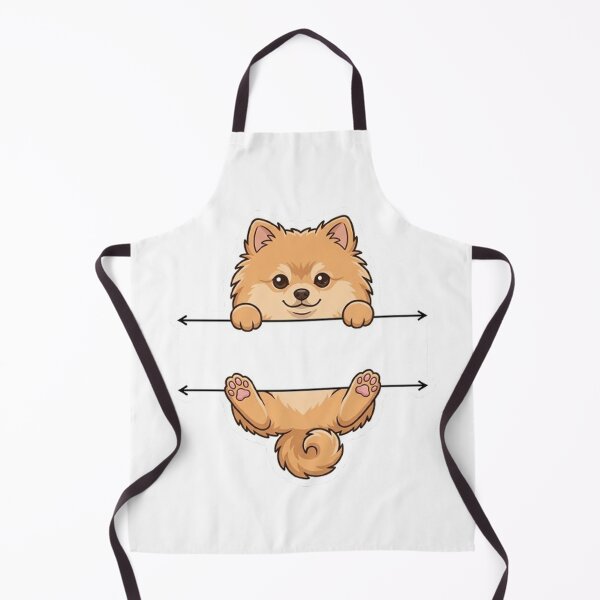 Item preview, Cute Peeking Pomeranian Dog Name Frame Split Monogram designed and sold by PetalsPaws.