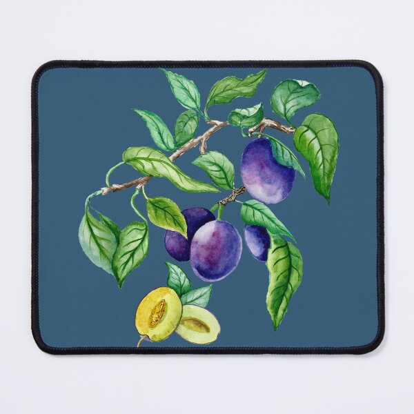 Item preview, Brunch of Plums, watercolor botanical fruit illustration designed and sold by MartaHorodniczy.