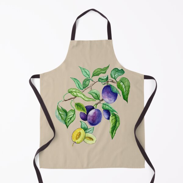 Item preview, Brunch of Plums, watercolor botanical fruit illustration designed and sold by MartaHorodniczy.