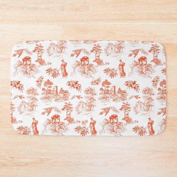 Item preview, Red Vintage Blue French Toile de Jouy Seamless Pattern designed and sold by Qualali Studio.