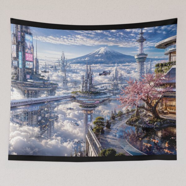 Item preview, Tokyo Above the Clouds designed and sold by cryolith7454.