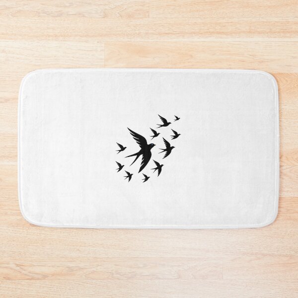Item preview, BLUE EYE Swallows Tee | Minimalist Bird Graphic T-Shirt | Freedom Oversized Shirt | Black Swallows Streetwear designed and sold by Giobb-Artwork.