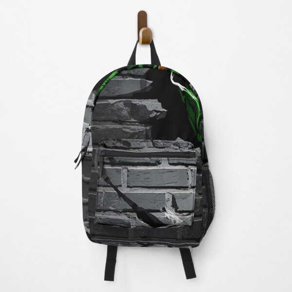 Item preview, Green-Faced Smoking Character Breaking Through Brick Wall designed and sold by Lespribos .