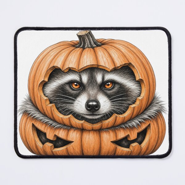 Item preview, Raccoon Pumpkin Helmet designed and sold by Feral Season.