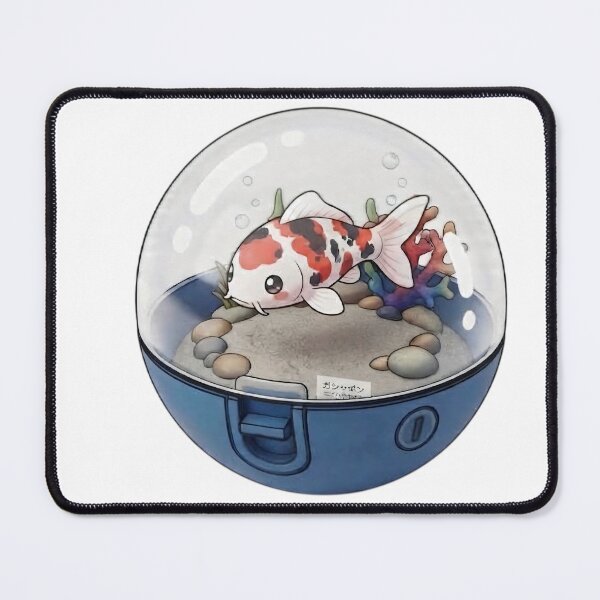 Item preview, Cute Koi Fish in an Underwater in a Capsule Kawaii Japanese Capsule Art-#serie2 designed and sold by JeanChiale.