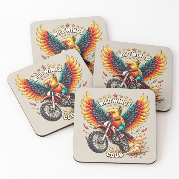 Item preview, Wild Wings Club – Parrot Motorcycle Rider designed and sold by Safe Haven Pets.