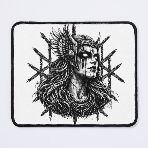 Item preview, Valkyrie Norse Warrior Woman Art designed and sold by Wyrdly Wicked Co. .