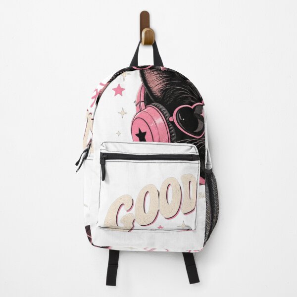 Item preview, Good Things Take Time – Cute Black Cat Y2K Retro designed and sold by DMQ-Designs.