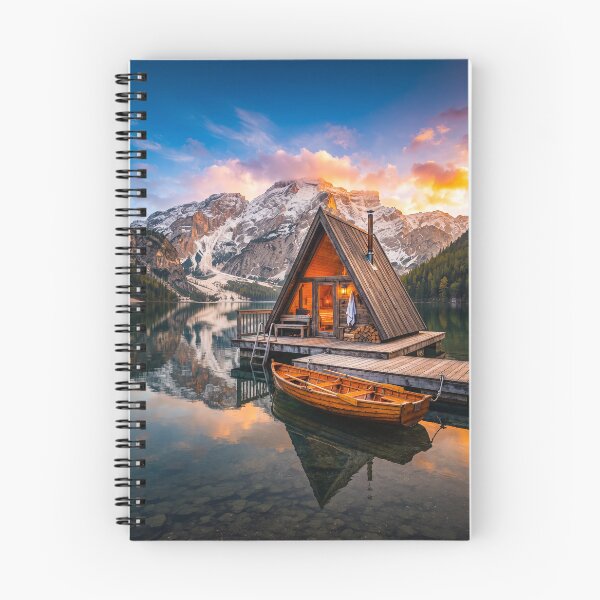 Item preview, A Frame Sauna Set On Floating Mountain Lake designed and sold by Home Decor Art.
