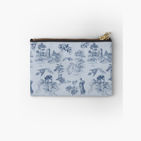 Item preview, Vintage Blue French Toile de Jouy Seamless Pattern designed and sold by Qualali Studio.