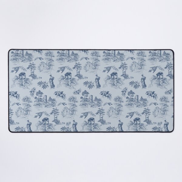 Item preview, Vintage Blue French Toile de Jouy Seamless Pattern designed and sold by Qualali Studio.