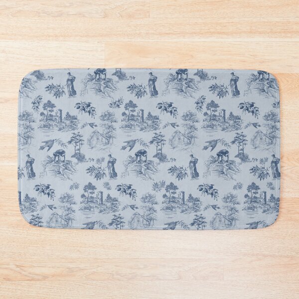 Item preview, Vintage Blue French Toile de Jouy Seamless Pattern designed and sold by Qualali Studio.