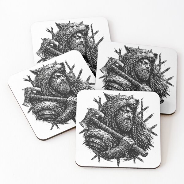 Item preview, Ulfhednar Wolf Warrior Norse Berserker Art designed and sold by Wyrdly Wicked Co. .
