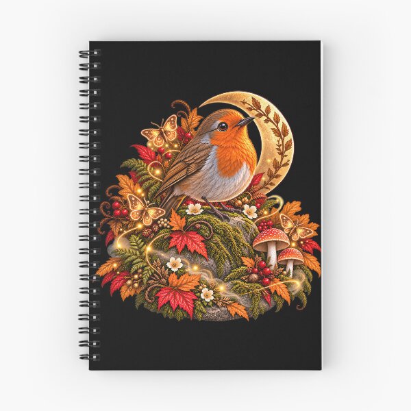 Item preview, Autumn Robin – Moonlight & Enchanted Nature designed and sold by LosthopeCreations.