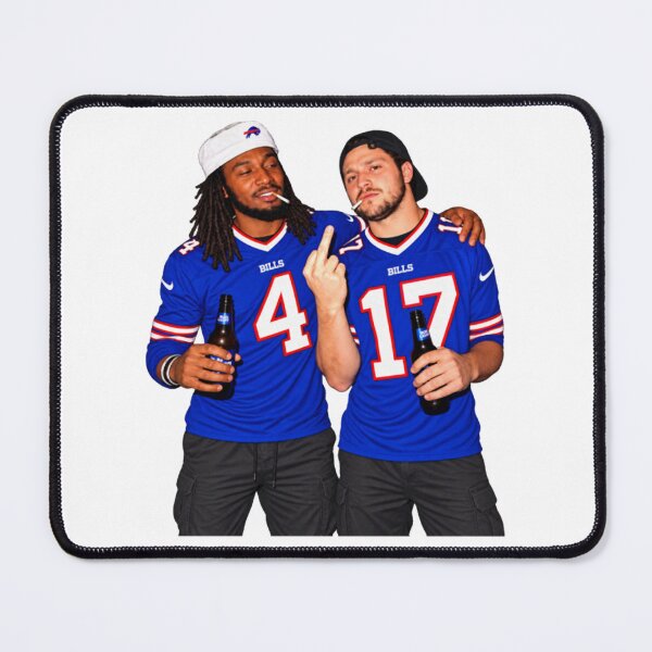 Item preview, James-Cook-III-and-Josh-Allen-Flipping-The-Bird designed and sold by dunmerpa.