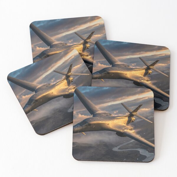 Item preview, B-1B Lancer Golden Hour Mountain Flight designed and sold by Airpower Art.