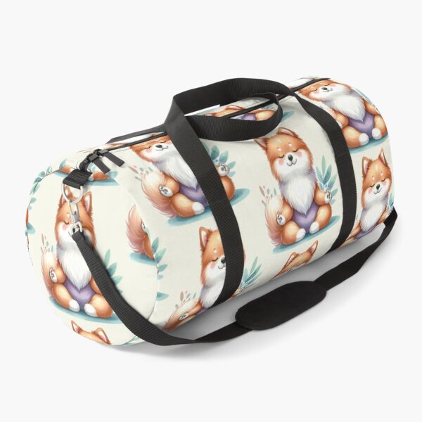 Item preview, Relaxed yoga Akita dog in watercolors designed and sold by LiskoDesign.