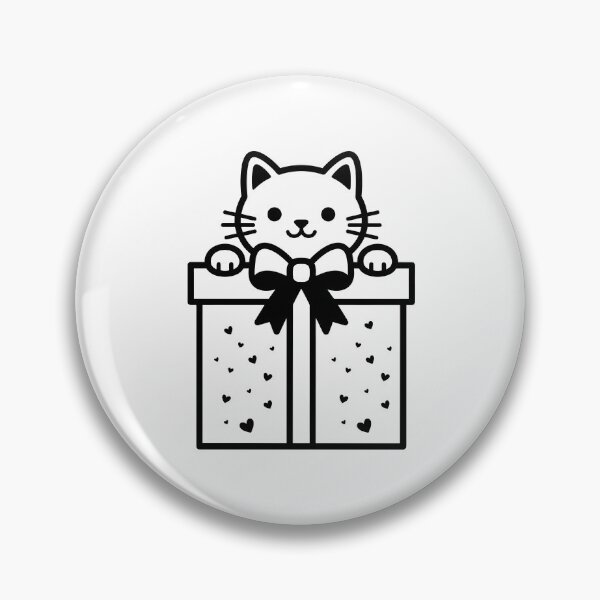 Artikelvorschau, Niedliches Kätzchen schaut in die Geburtstagsgeschenkbox entworfen und verkauft von stickerbundle.