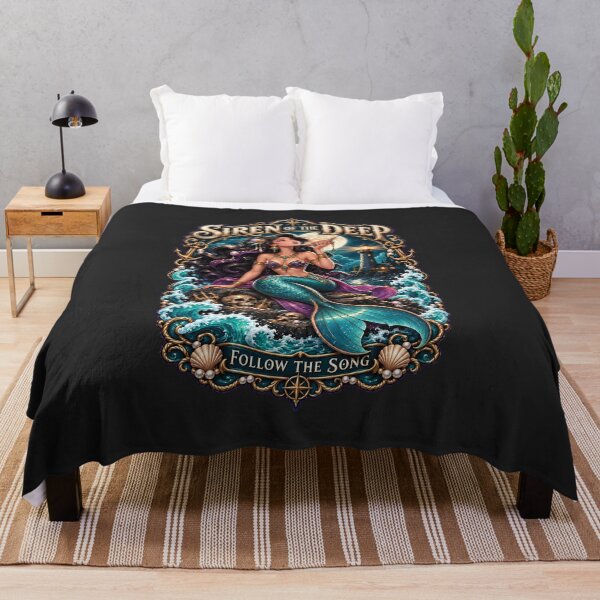 Item preview, Siren Of The Deep Follow The Song Fantasy Mermaid Ocean Vector Art designed and sold by M. Mamdouh Artworks.