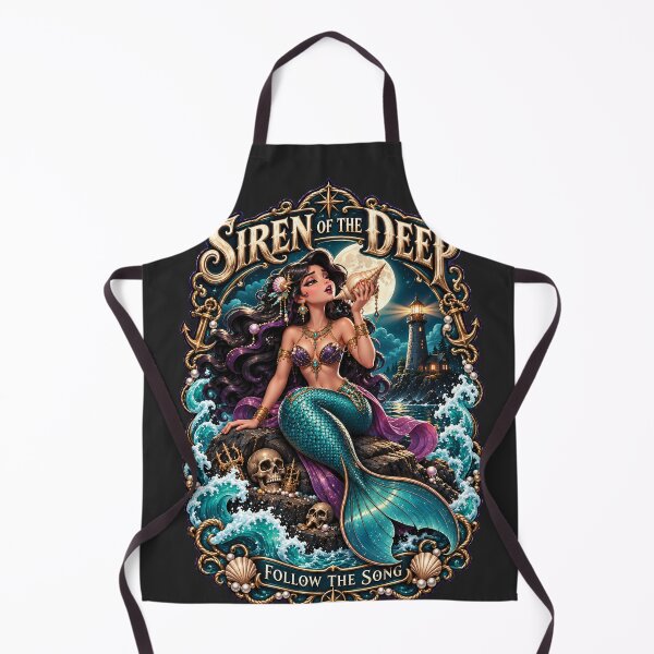 Item preview, Siren Of The Deep Follow The Song Fantasy Mermaid Ocean Vector Art designed and sold by M. Mamdouh Artworks.
