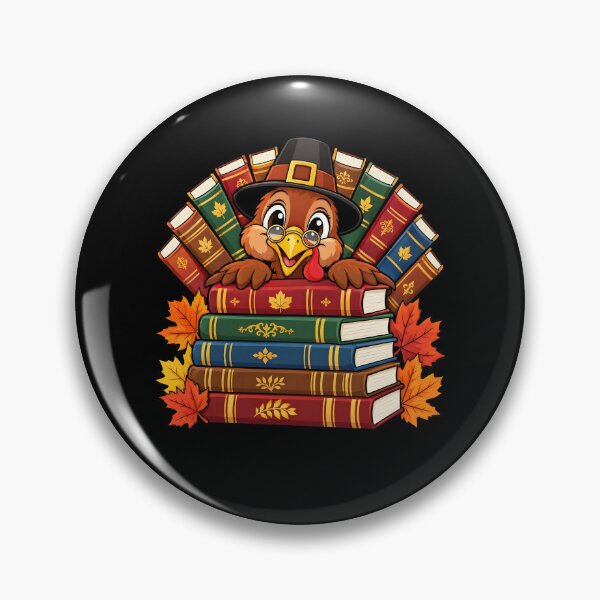 Item preview, Thanksgiving Turkey Reading Book Lover Fall Teacher designed and sold by clothesy7.